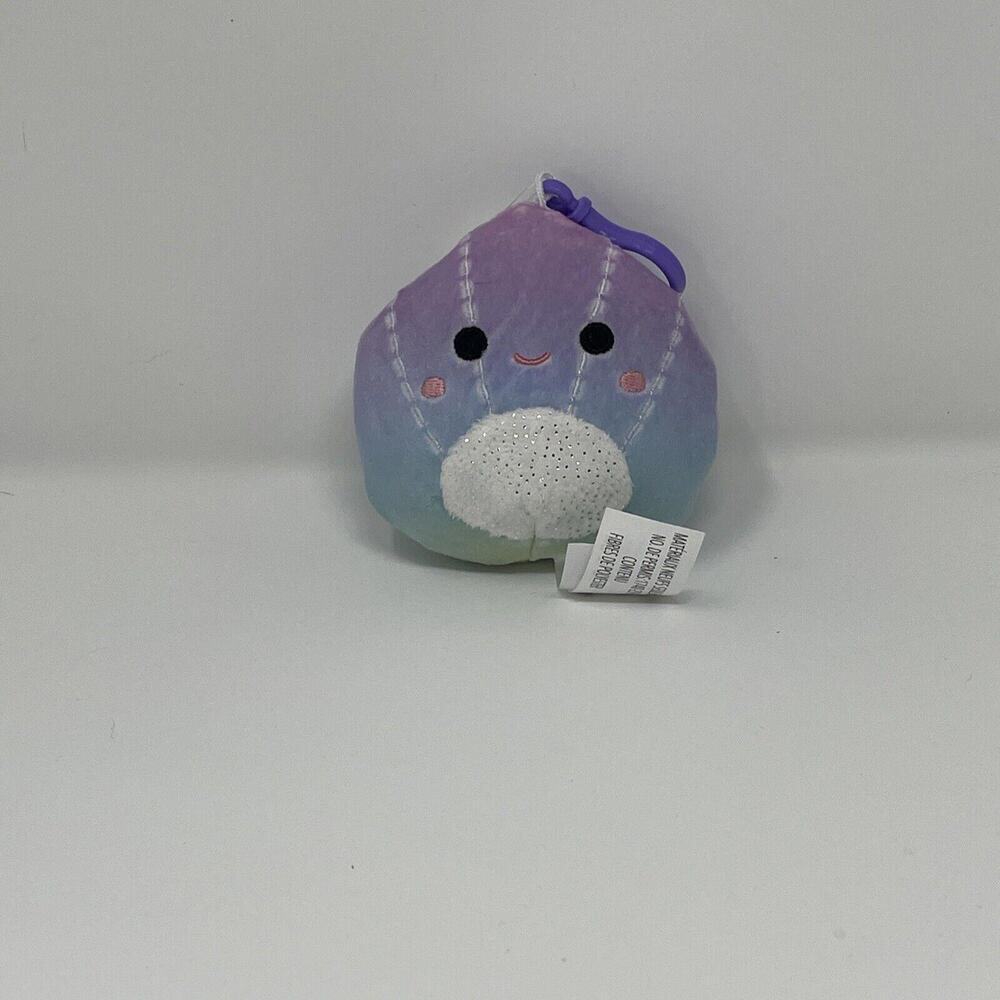 Squishmallows 3.5" Sealife Squad Shauna the Seashell Ombre Clip-on NWT